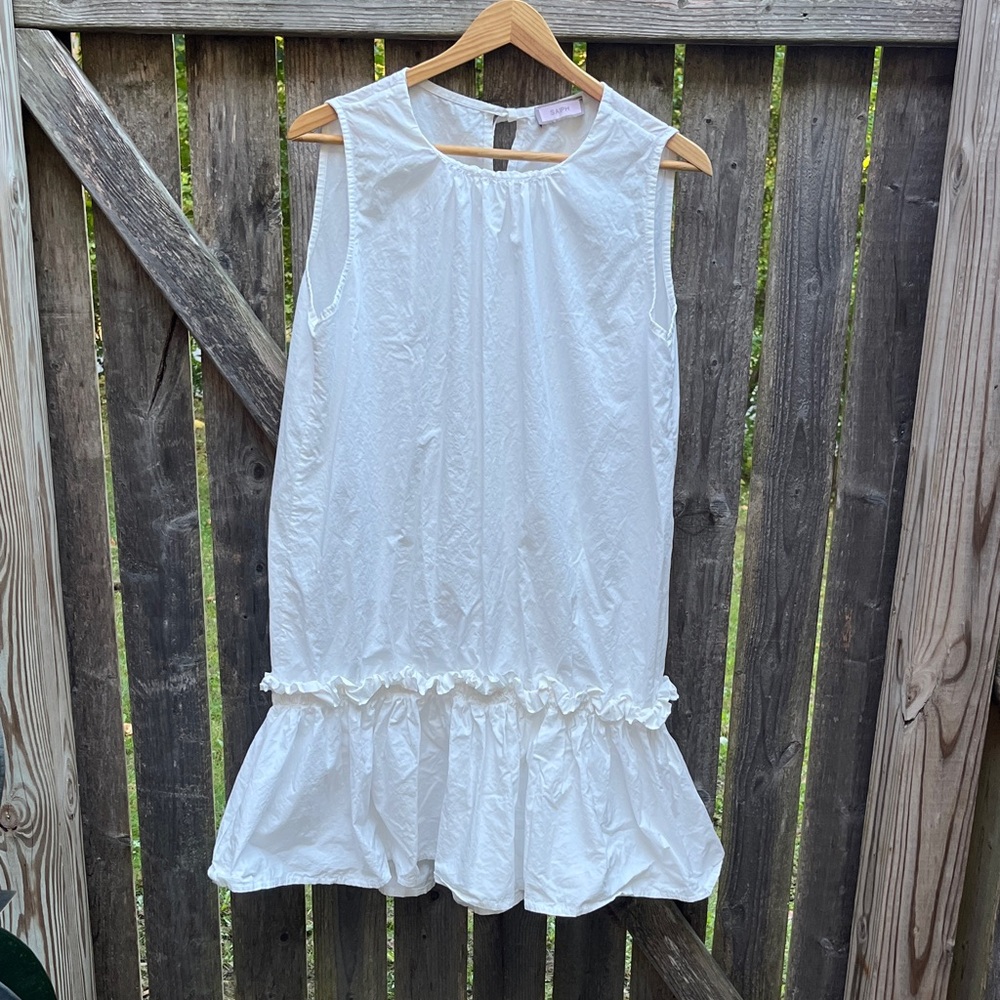 Saiph White Ruffle Dress